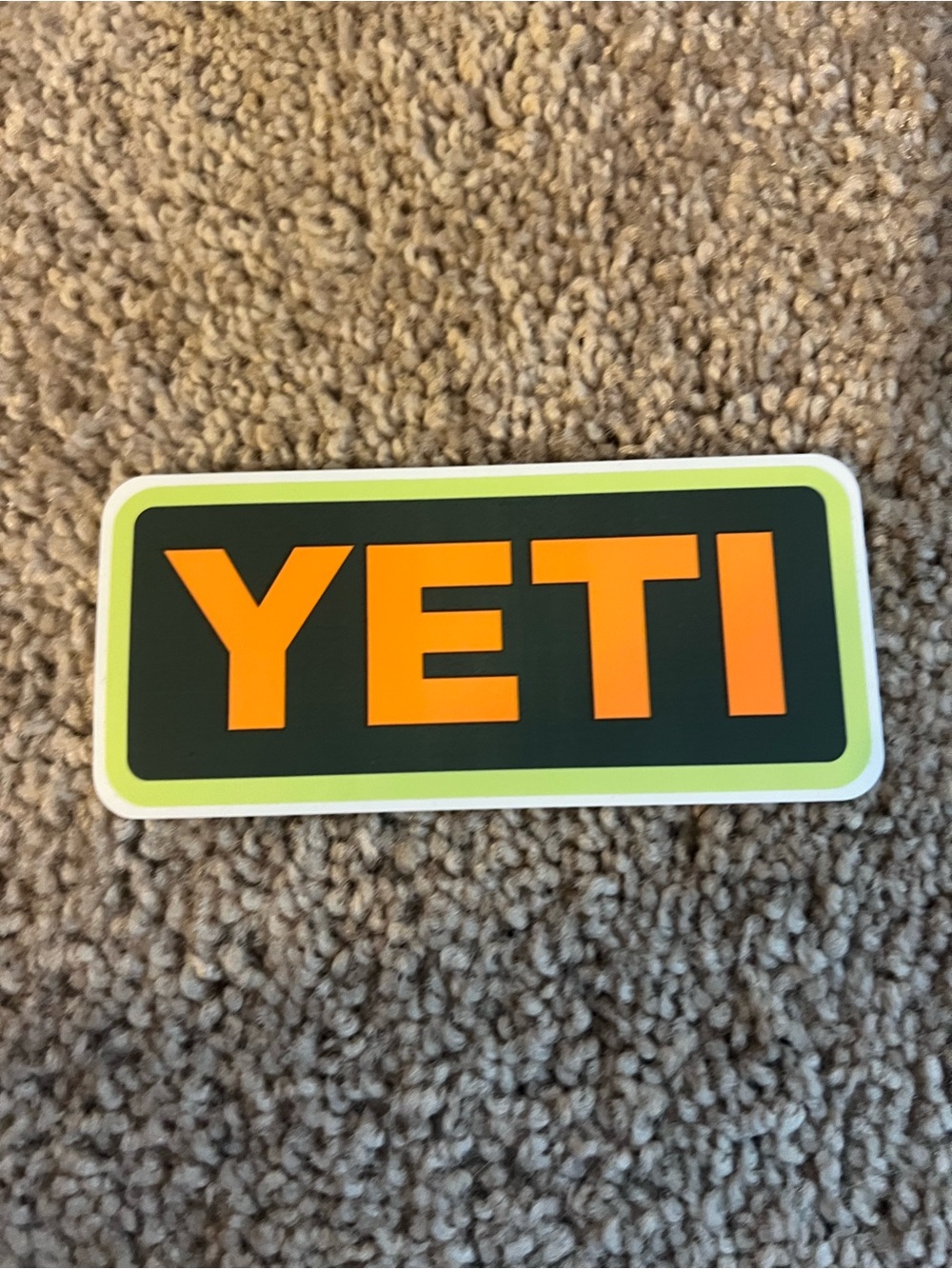 Yeti Color Block Decal Set in Mint, Orange, Lime, Peach Set of 4 - Picture 5 of 6
